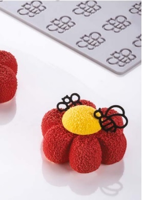 Форма силиконовая "Honey Bees" mm d 20 - d 25 - d30 h 1,5, 52 ячейки GG064