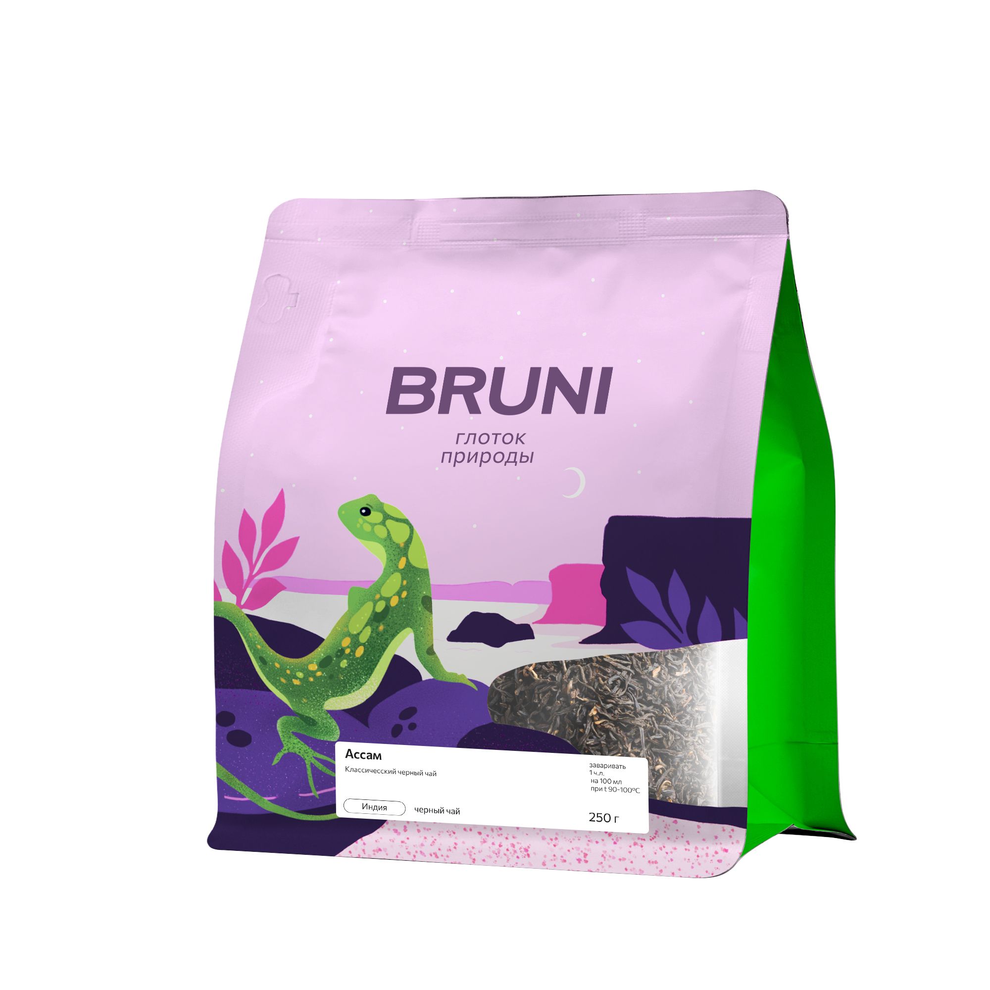 Ассам Dikom ТМ BRUNI чай черный листовой 250 гр