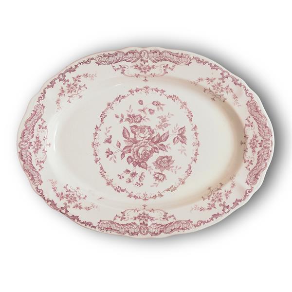 Блюдо овальное Bitossi Rose 30,5x22 см, цвет декора розовый